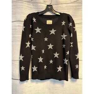 Chaser Star Intarsia V-Neck Raglan Pullover Size M